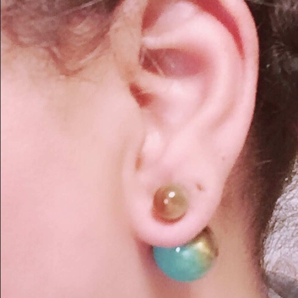 Double ball earrings